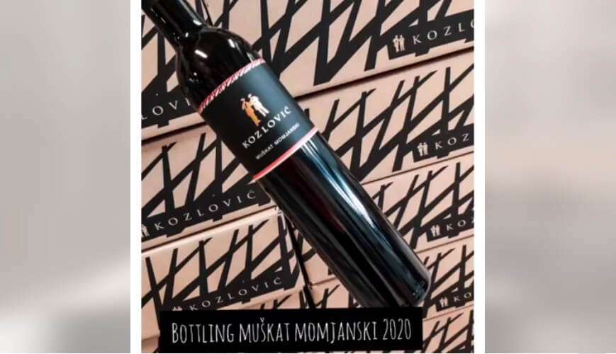 Vinarija Kozlović - Vijesti - Muškat momjanski poluslatki 2020